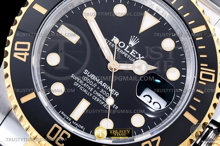 1114 RelaxedFit Submariner 116613LN 904L YG SS Blk VSF VS 1092